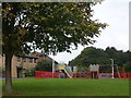 The playground next to Hazebrouck Road, Faversham