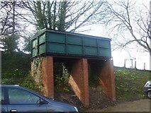 TG1141 : Ex Bungay station water tower at Weybourne station by Ashley Dace