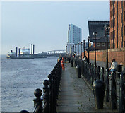 SJ3389 : Merseyside Walk behind the Albert Dock Liverpool by Kevin Gordon