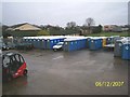 Portable toilets in Elliott Loohire depot