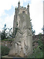 Sedgefield: Shrove Tuesday ball game sculpture