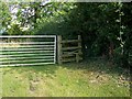 Stile and gate, Vernham Street