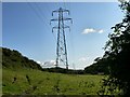 ST0668 : Electricity pylon near Penmark by Mick Lobb