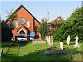 Baptist church from the cemetery opposite