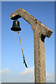 A bell by the 12th green at Hawick Golf Course