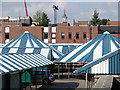 Hitchin market stalls