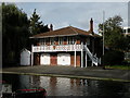 Clare College boathouse