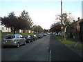 Looking eastwards along  Moortown Avenue