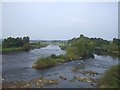 The River Esk, from the bridge at Longtown