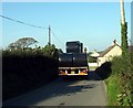 SH3383 : A Ruthin-based lorry transporting big bales along a narrow country road through Stryd-y-Facsen by Eric Jones