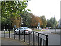 Looking from Aldershot Library across the NAAFI roundabout