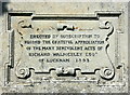 ST8271 : 2008 : Inscription on memorial to Richard Walmesley Esq by Maurice Pullin