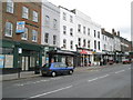 Shops opposite The King