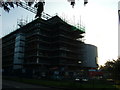 New council building, almost silhouetted