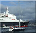 NS1775 : Queen Elizabeth 2 off Dunoon by Thomas Nugent