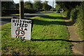 Makeshift sign, Bledington