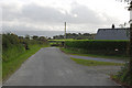 Minor road past Caerau farm