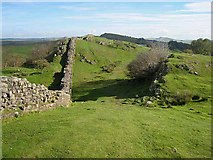NY6766 : Hadrian's Wall at Walltown Crags by Oliver Dixon